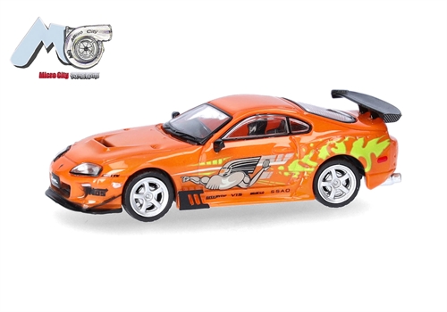 MC000018 Toyota Supra, orange "F'n'F" (1993-2002), H0