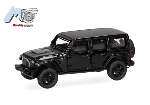 MC000028 Jeep Wrangler, sort (2017), H0