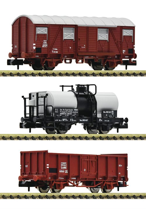 Fleischmann 880909 3-tlg. Set: Güterwagen, FS, ep III, Spur N