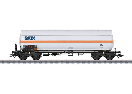 Märklin 48487 4 akslet gastankvogn med solskærm fra firmaet GATX, DB, ep VI