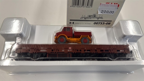   Märklin 00753-08 Kæpskinnevogn med lastbil (BRUGT)