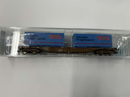 Fleischmann 524104 Vogn med to Danske Fragtmænd veksellad (BRUGT)