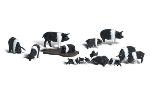 Woodland Scenics A1864 Hampshire grise, 12 dele , H0 