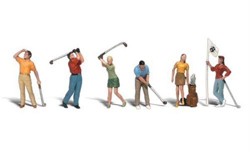 Woodland Scenics A1907 Golfspillere, 7 dele , H0 