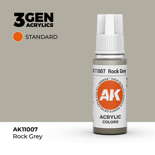 AK11007 Akryl maling, 17 ml, klippe grå