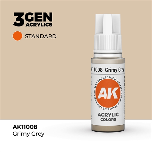 AK11008 Akryl maling, 17 ml, snavset grå