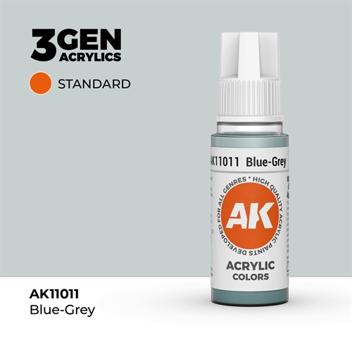 AK11011 Akryl maling, 17 ml, blå-grå - standard