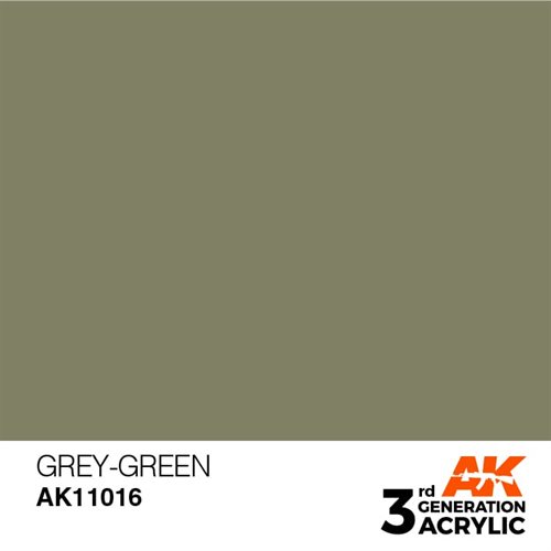 AK11016 Akryl maling, 17 ml, grå grøn - standard