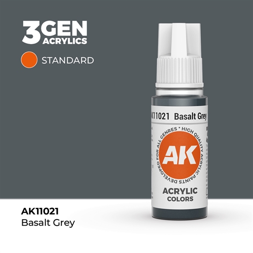 AK11021 Akryl maling, 17 ml, basalt grå - standard