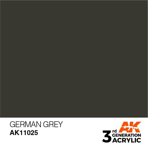 AK11025 Akryl maling, 17 ml, tysk grå - standard