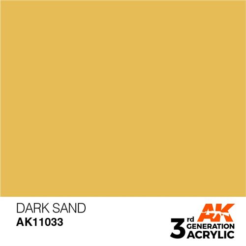 AK11033 Akryl maling, 17 ml, dark sand - standard