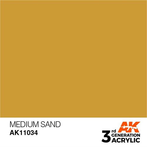 AK11034 Akryl maling, 17 ml, mellem sand - standard