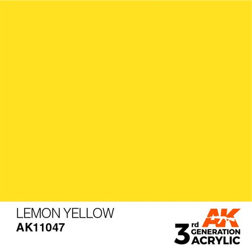 AK11047 Akryl maling, 17 ml, lemon gul- standard