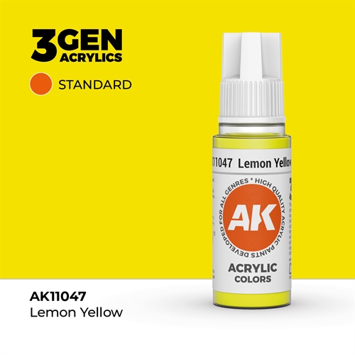 AK11047 Akryl maling, 17 ml, lemon gul- standard