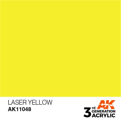 AK11048 Akryl maling, 17 ml, laser gul - standard