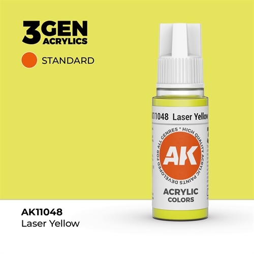 AK11048 Akryl maling, 17 ml, laser gul - standard