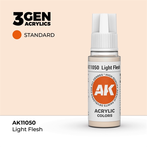 AK11050 Akryl maling, 17 ml, lys hud - standard