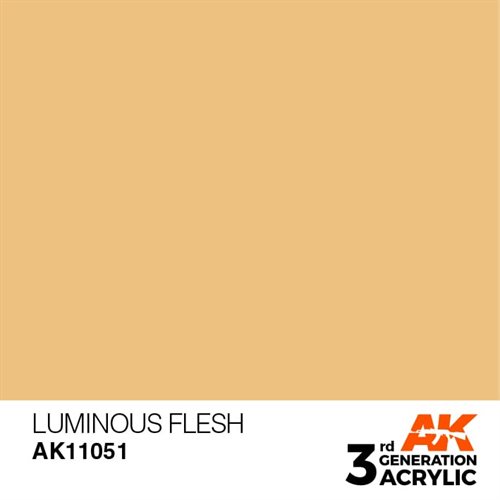 AK11051 Akryl maling, 17 ml, lysende hud - standard