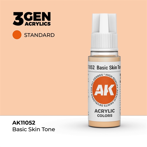 AK11052 Akryl maling, 17 ml, basic hudfarve - standard