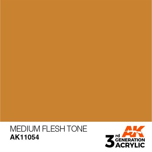 AK11054 Akryl maling, 17 ml, mellem hud tone - standard