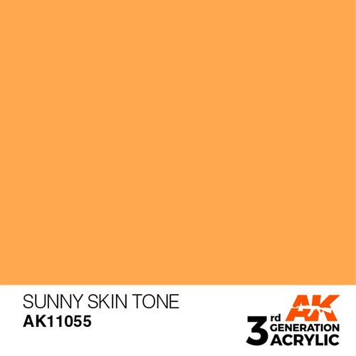 AK11055 Akryl maling, 17 ml, solskins tone - standard