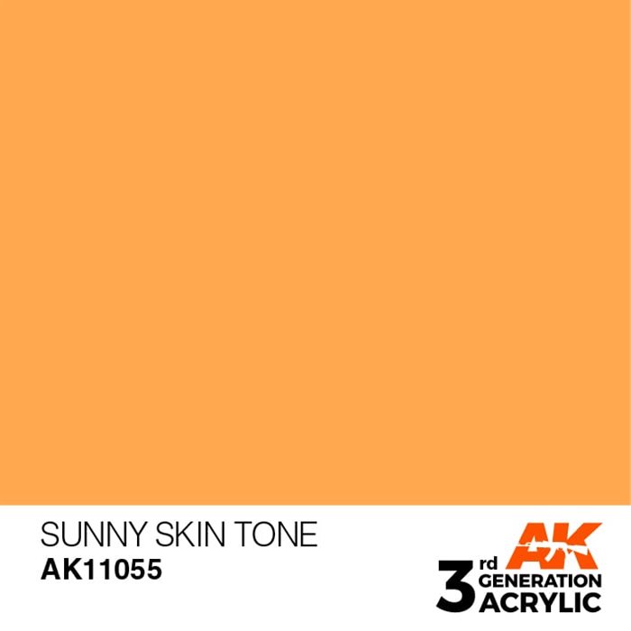 AK11055 Akryl maling, 17 ml, solskins tone - standard