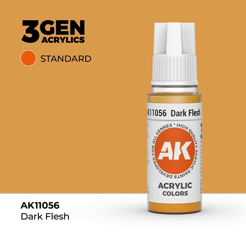 AK11056 Akryl maling, 17 ml, mørk hud - standard