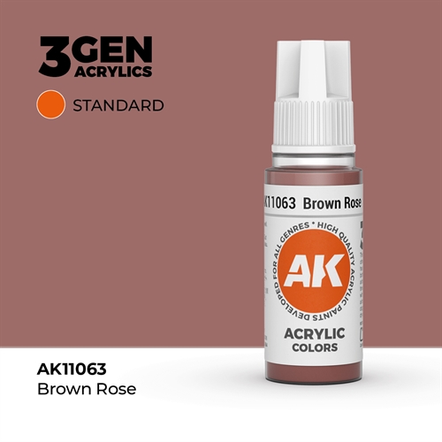 AK11063 Akryl maling, 17 ml, brun rosa - standard