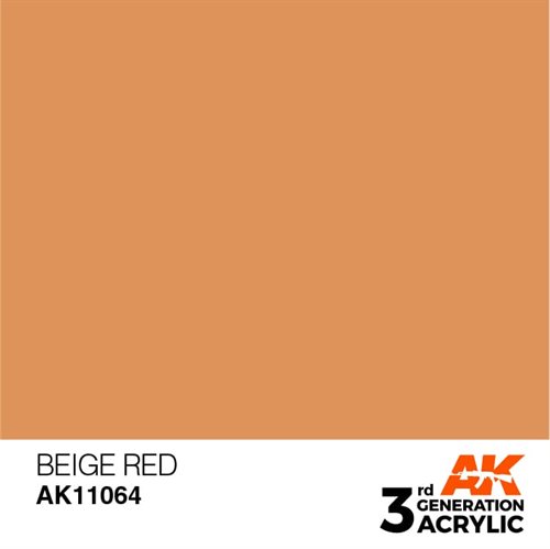 AK11064 Akryl maling, 17 ml, beige rød - standard
