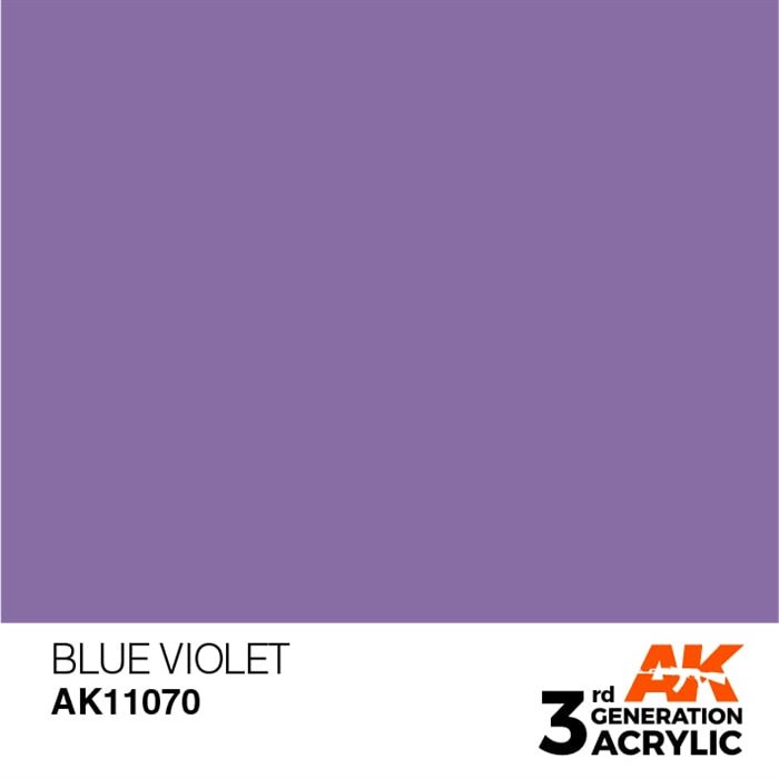 AK11070 Akryl maling, 17 ml, blå violet - standard