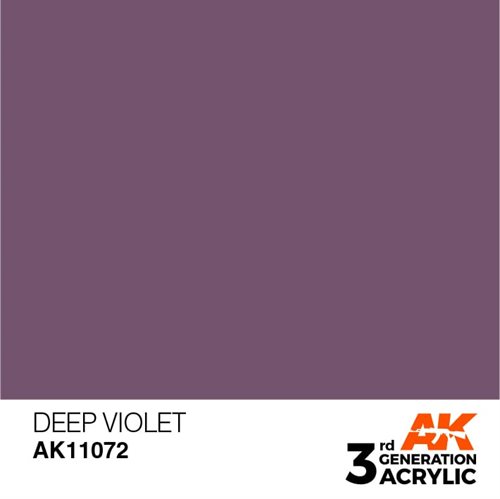 AK11072 Akryl maling, 17 ml, mørk violet - intense