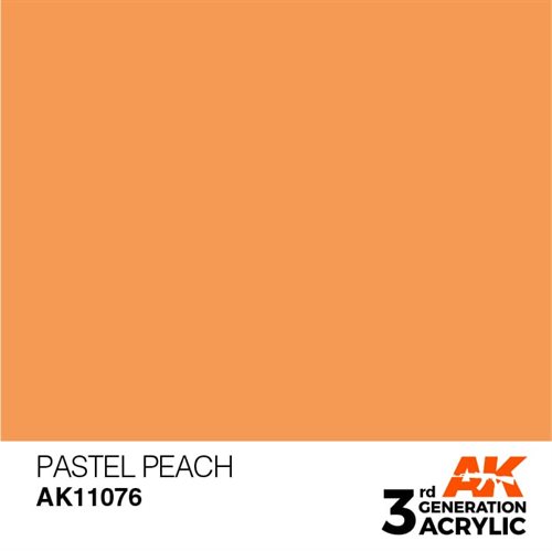 AK11076 Akryl maling, 17 ml, pastel fersken - pastel