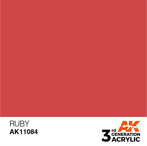 AK11084 Akryl maling, 17 ml, rubin - standard