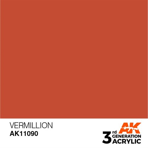 AK11090 Akryl maling, 17 ml, vermillion - standard