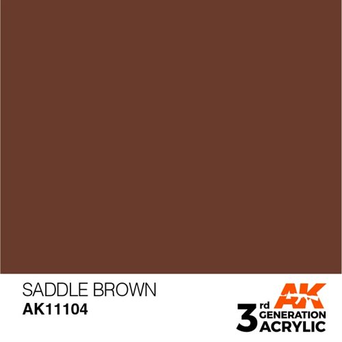 AK11104 Akryl maling, 17 ml, sadel brun - standard