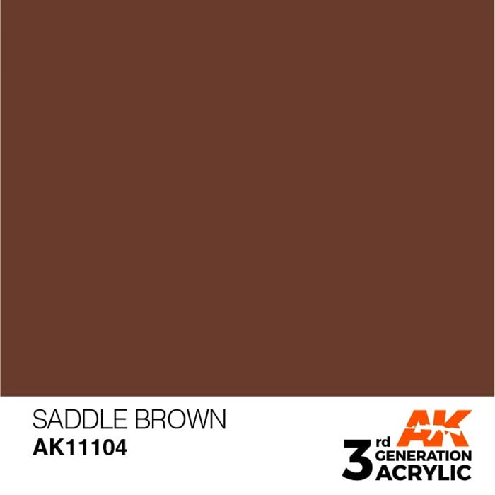 AK11104 Akryl maling, 17 ml, sadel brun - standard