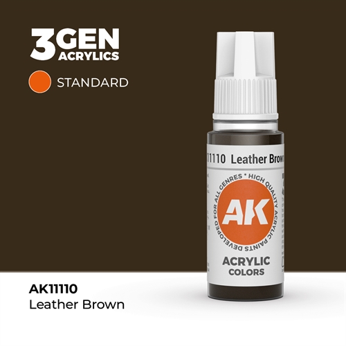 AK11110 Akryl maling, 17 ml, læder brun - standard