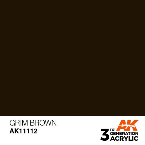 AK11112 Akryl maling, 17 ml, barsk brun - standard