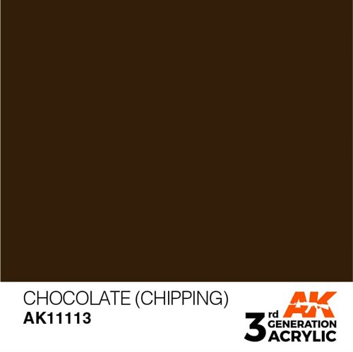 AK11113 Akryl maling, 17 ml, chokolade (chipping) - standard