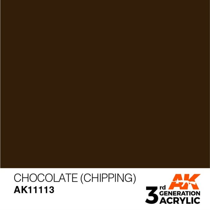 AK11113 Akryl maling, 17 ml, chokolade (chipping) - standard
