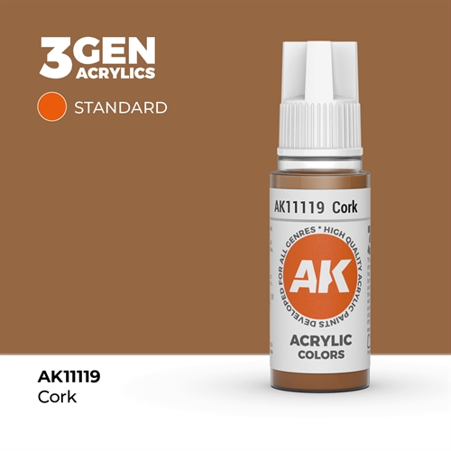 AK11119 Akryl maling, 17 ml, kork - standard