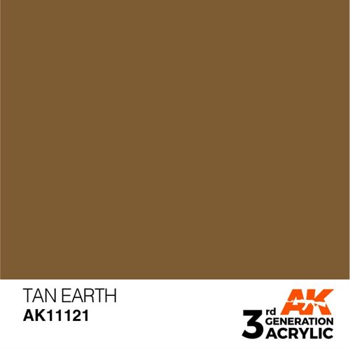 AK11121 Akryl maling, 17 ml, solbrænft jord - standard