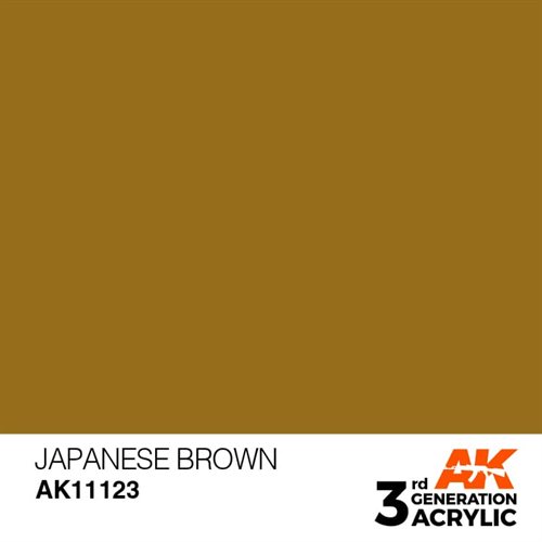 AK11123 Akryl maling, 17 ml, japansk brun - standard