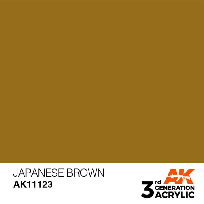 AK11123 Akryl maling, 17 ml, japansk brun - standard