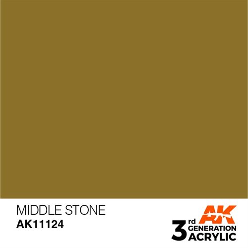 AK11124 Akryl maling, 17 ml, mellem sten - standard
