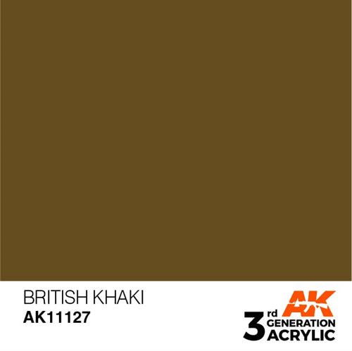 AK11127 Akryl maling, 17 ml, britisk khaki - standard