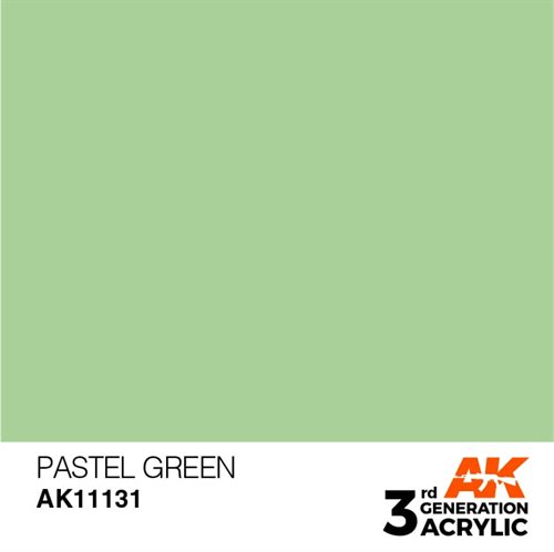 AK11131 Akryl maling, 17 ml, pastel grøn - pastel