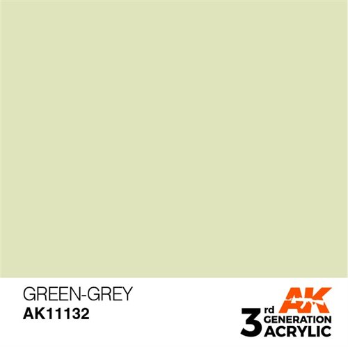 AK11132 Akryl maling, 17 ml, grøn grå - standard