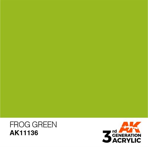 AK11136 Akryl maling, 17 ml, frø grøn - standard