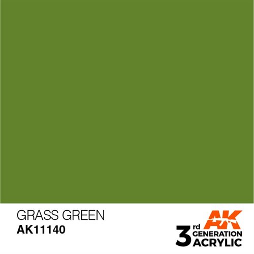 AK11140 Akryl maling, 17 ml, græs grøn - standard